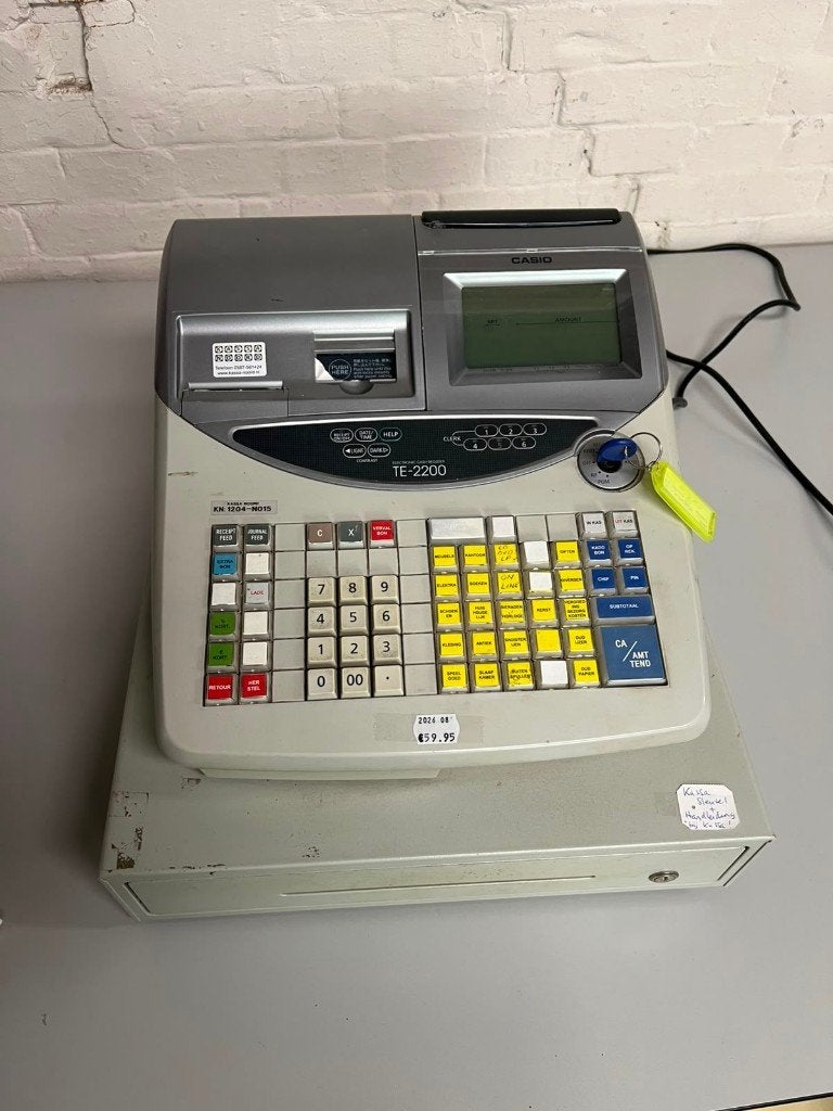 Casio TE-2200 kassa, Ophalen, Info@casio.com, Overige typen, Casio