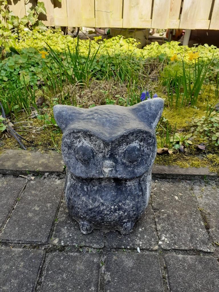 Uil van beton, Tuin en Terras, Tuinbeelden, Ophalen, Beton, Dierenbeeld