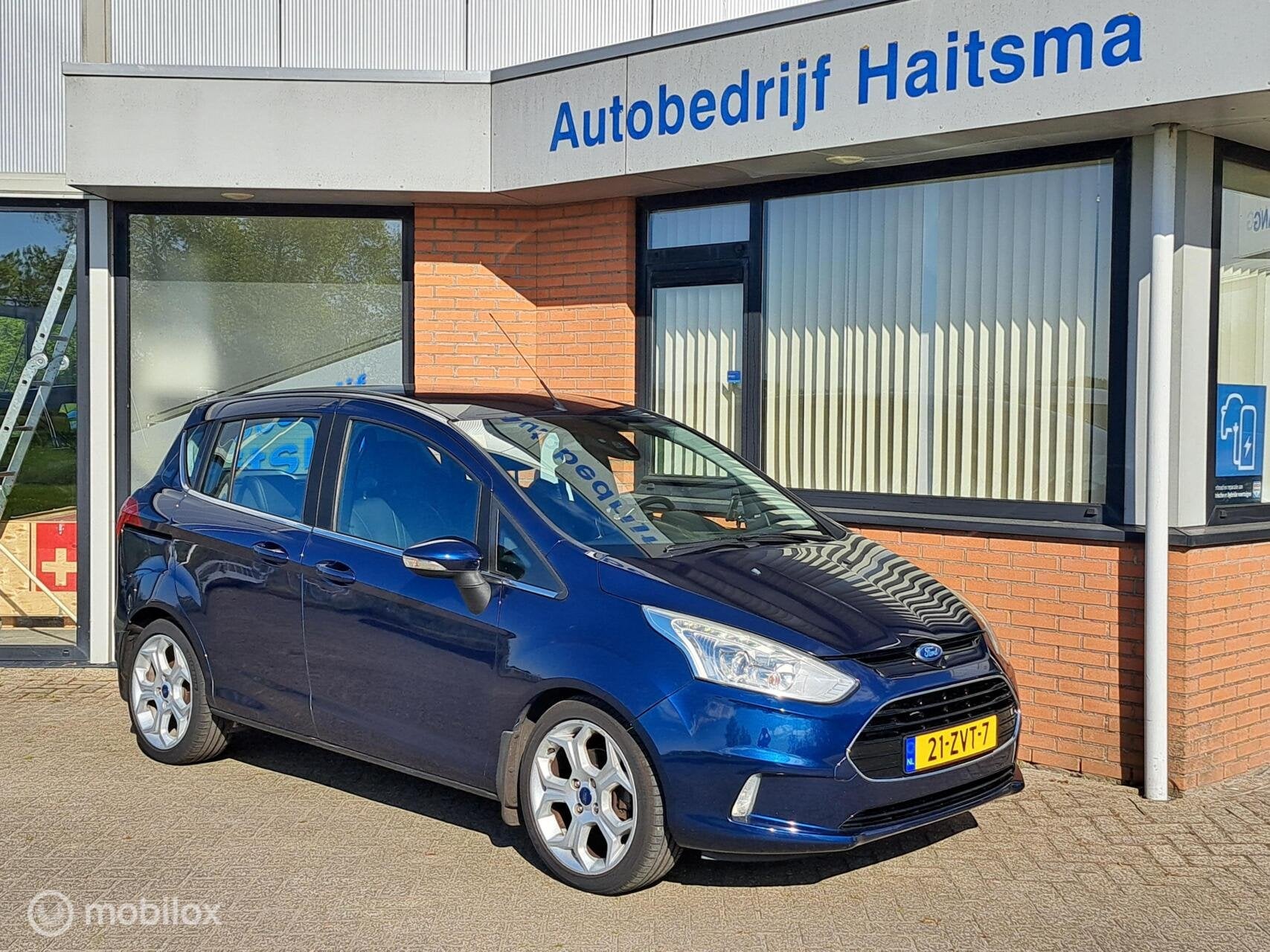 Ford B-Max 1.6 TI-VCT Titanium Automaat | Tr.hk | LMV, Auto's, Gebruikt, Zwart, 4 cilinders, Leder en Stof