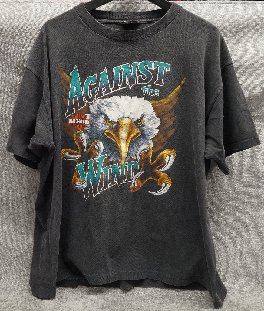 Retro Harley Davidson T-Shirt APOLS Raymond Minnesota USA, Ophalen of Verzenden, Gebruikt, Motoren