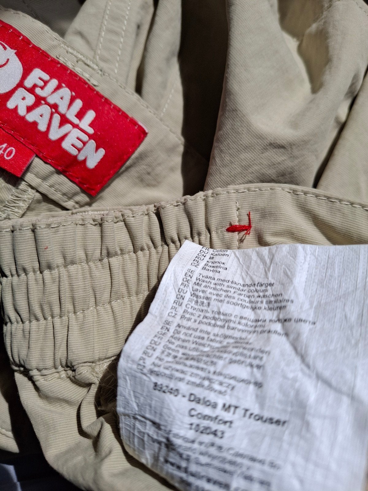 Fjallraven Daloa MT dames Outdoor Wandelbroek Beige Maat 40, Maat 38/40 (M), Beige, Fjallraven, Ophalen of Verzenden