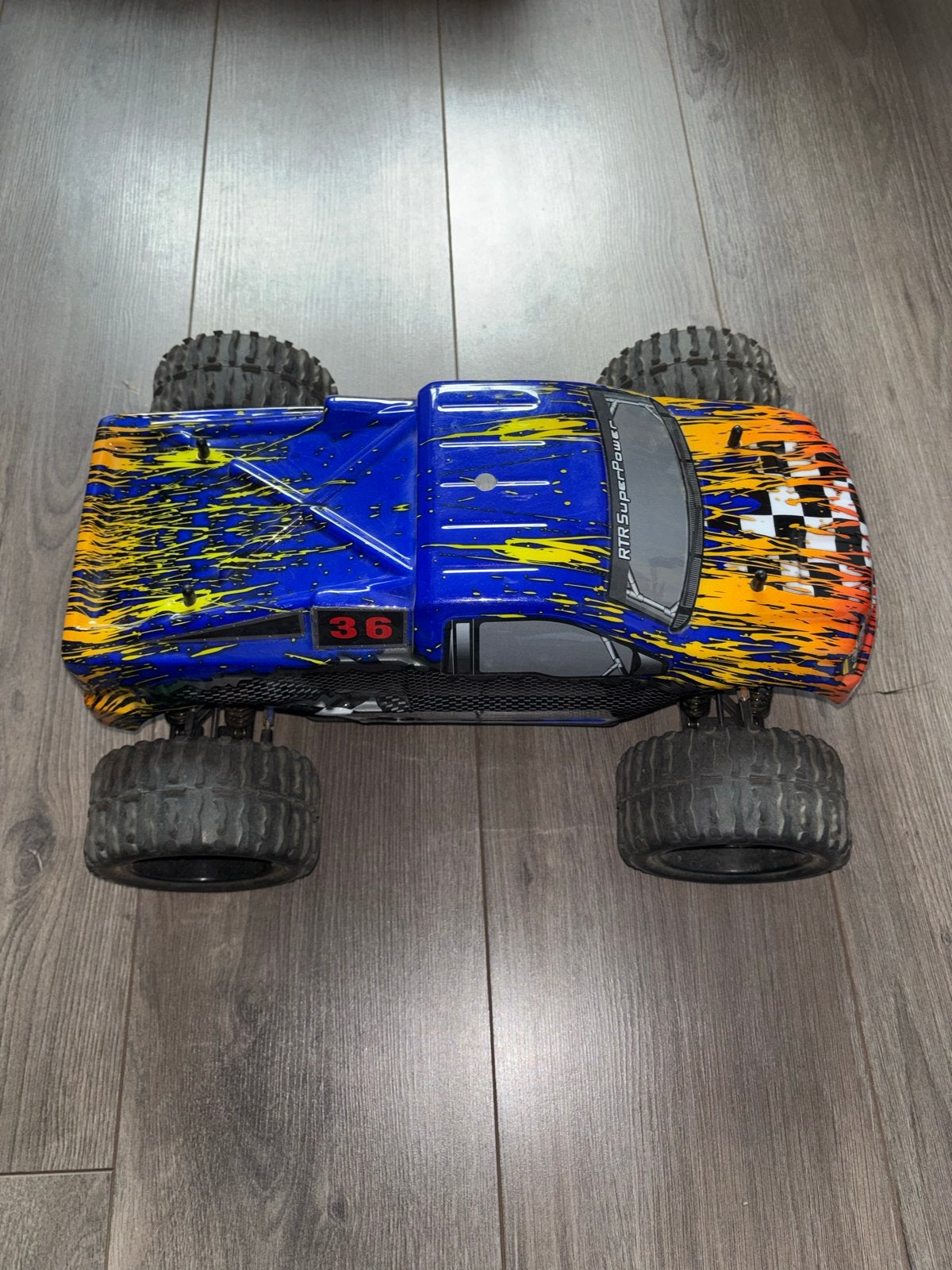 Himoto EMXT-1 1:10 RC Monstertruck RTR met extra's, Gebruikt, Auto offroad, Schaal 1:10, RTR (Ready to Run)