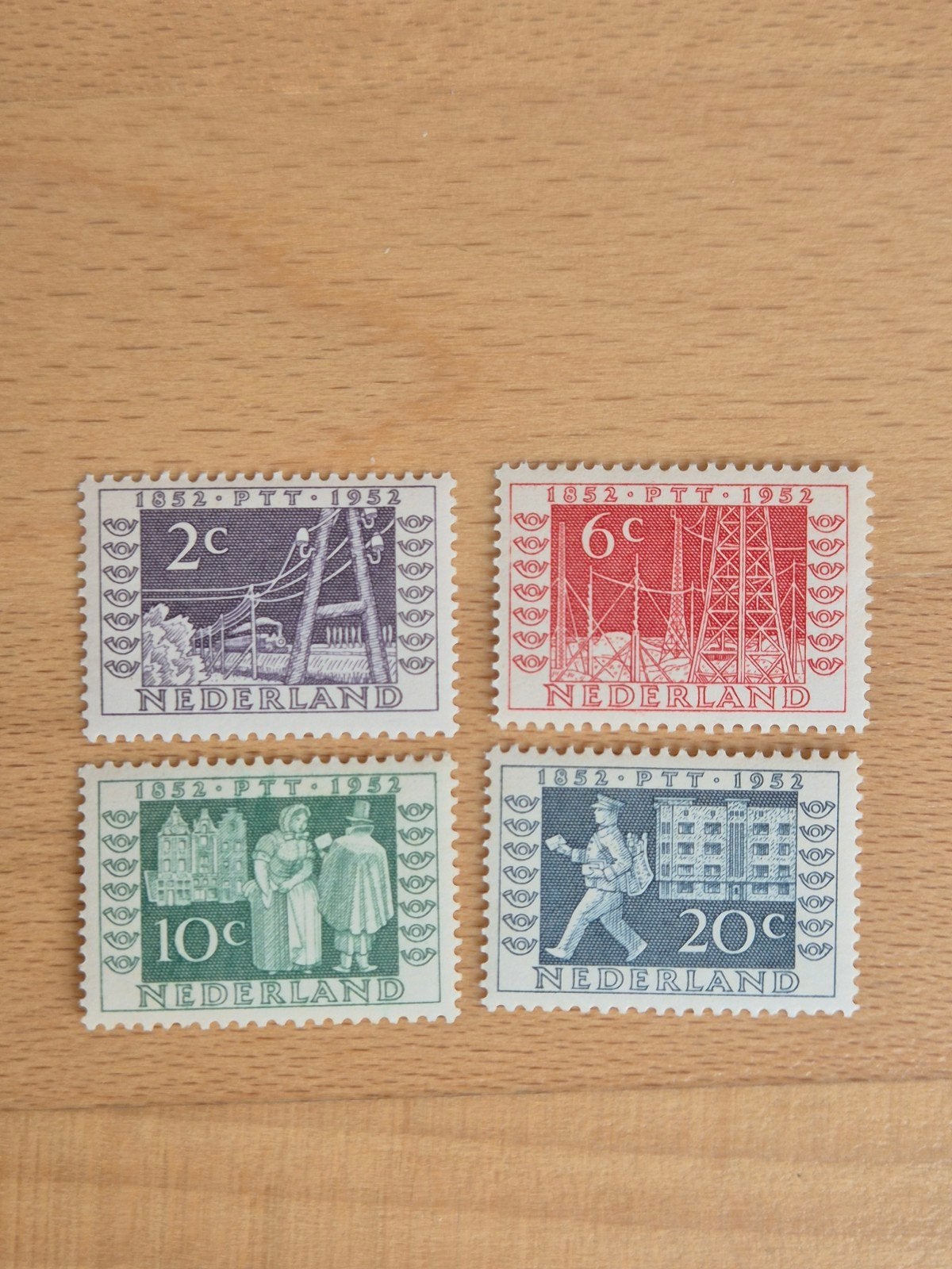 Nederland 1952 jubileumzegels, Postzegels en Munten, Postzegels | Nederland, Ophalen of Verzenden, Na 1940, Postfris