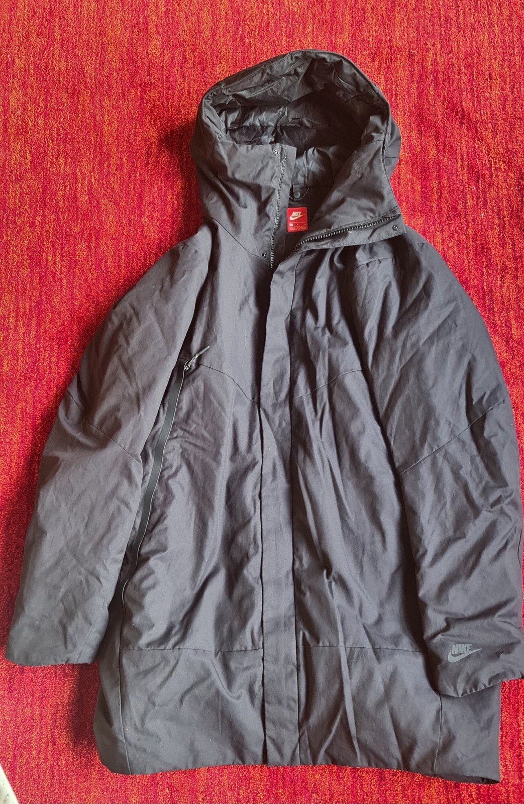 Zwarte Nike capuchon jas maat L, Maat 52/54 (L), Zwart, Nike, Ophalen of Verzenden