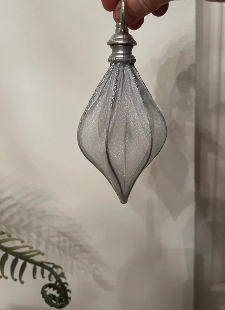 Aparte xilveren kerstbal, Ophalen of Verzenden
