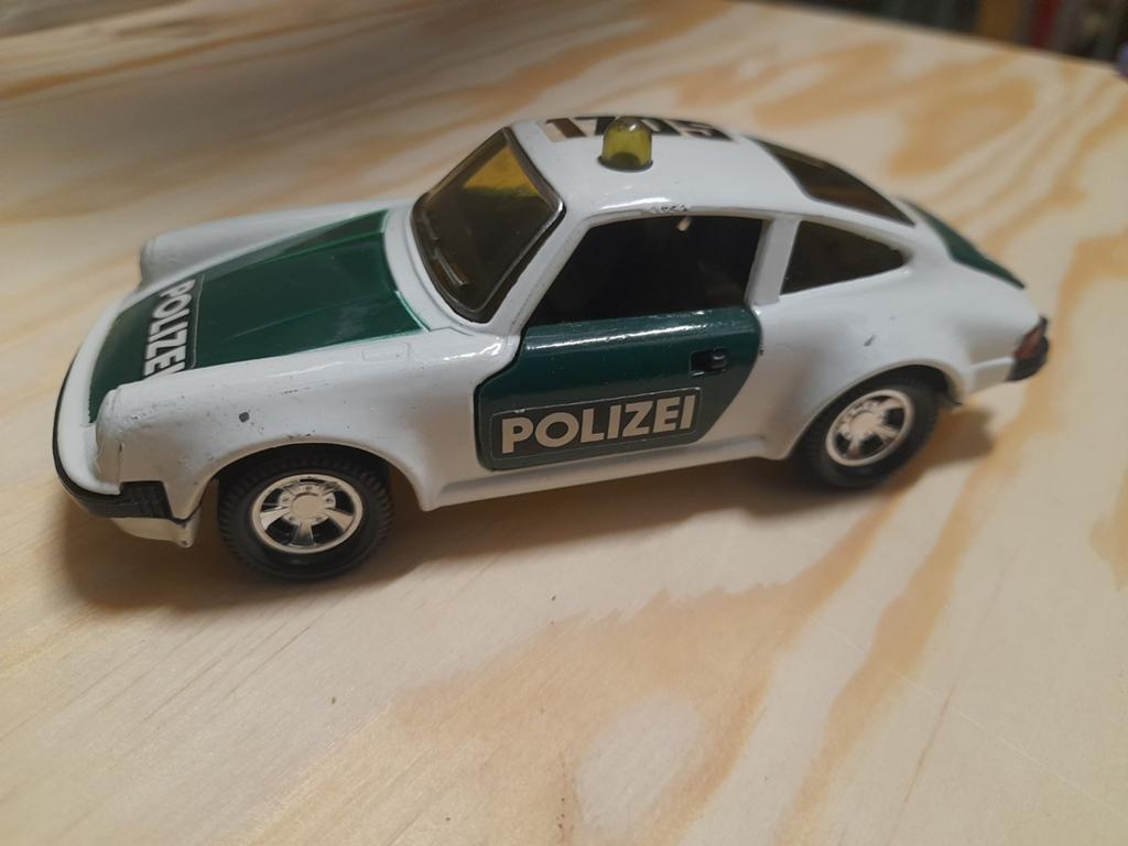 Porsche 911 politie polizei Matchbox supertoys, Verzenden, Zo goed als nieuw, Auto's