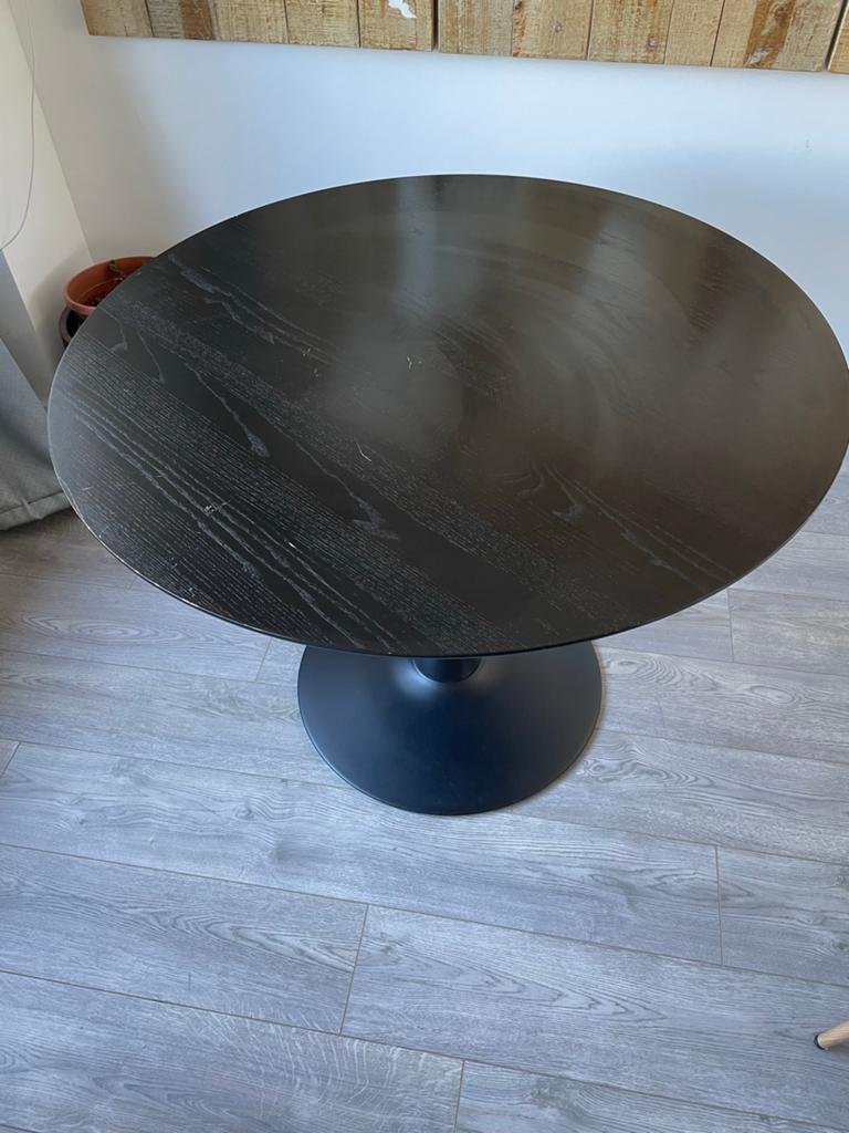 Jysk RINGSTED ronde eettafel, 100 cm diameter, Huis en Inrichting, Tafels | Eettafels, Ophalen, Gebruikt, 100 tot 150 cm, Rond