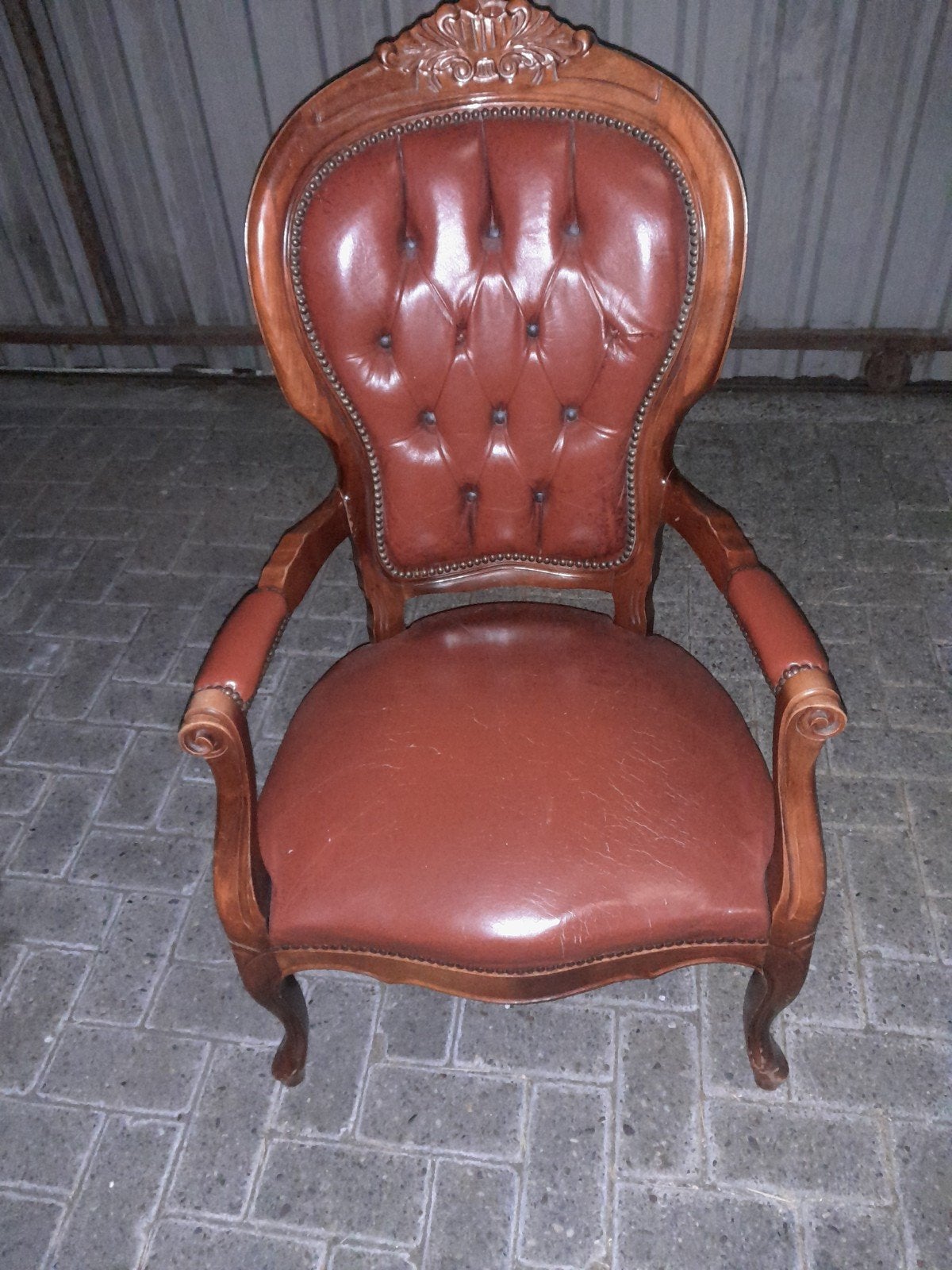 leren stoel, Huis en Inrichting, Ophalen of Verzenden