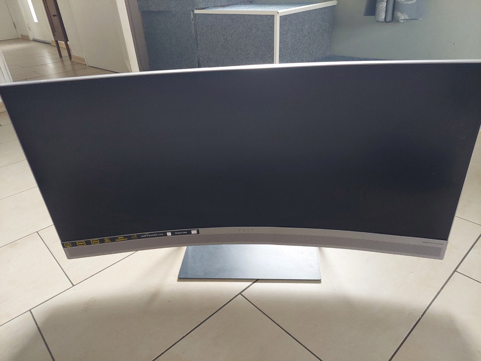 HP ENVY 34-inch Curved Display - WQHD, 100Hz, Bang & Olufsen, Zo goed als nieuw, Ingebouwde speakers, HP, Overige typen
