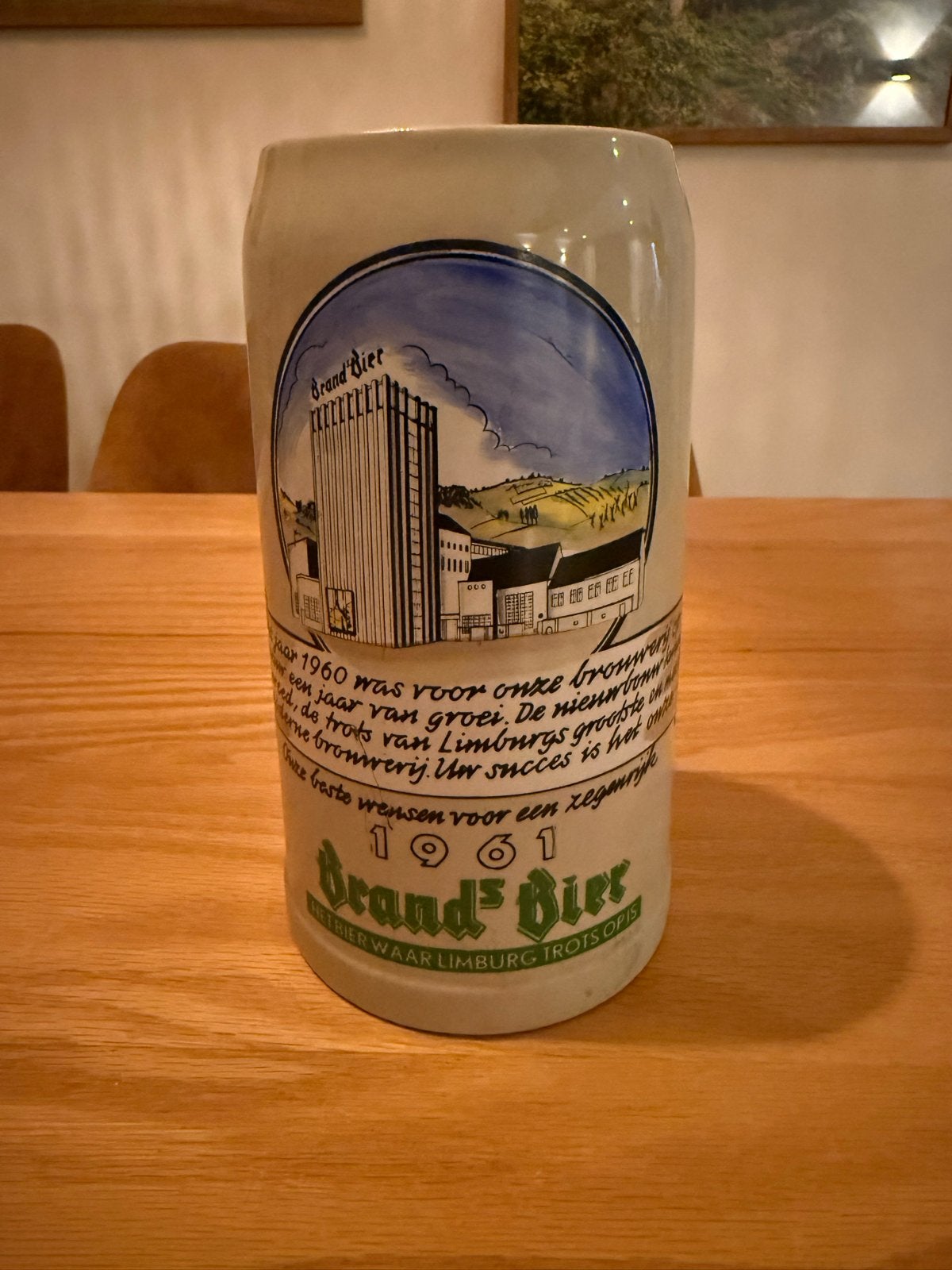Vintage Brand Bier Jaarpul 1961 - Zeldzaam Verzamelobject, Verzamelen, Ophalen of Verzenden, Gebruikt, Brand