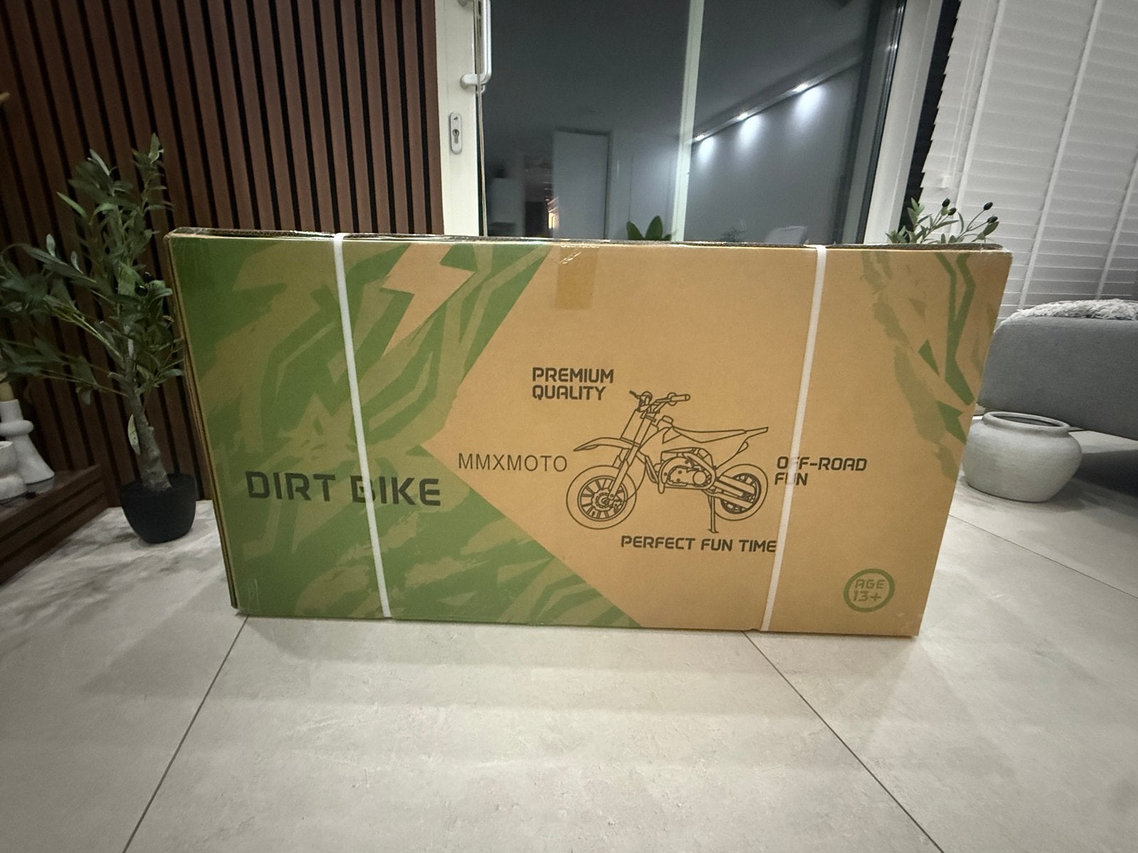 Nieuwe MMX MOTO Dirtbike 49cc - Geel, Ophalen, Nieuw, Schijfrem, Dirtbike