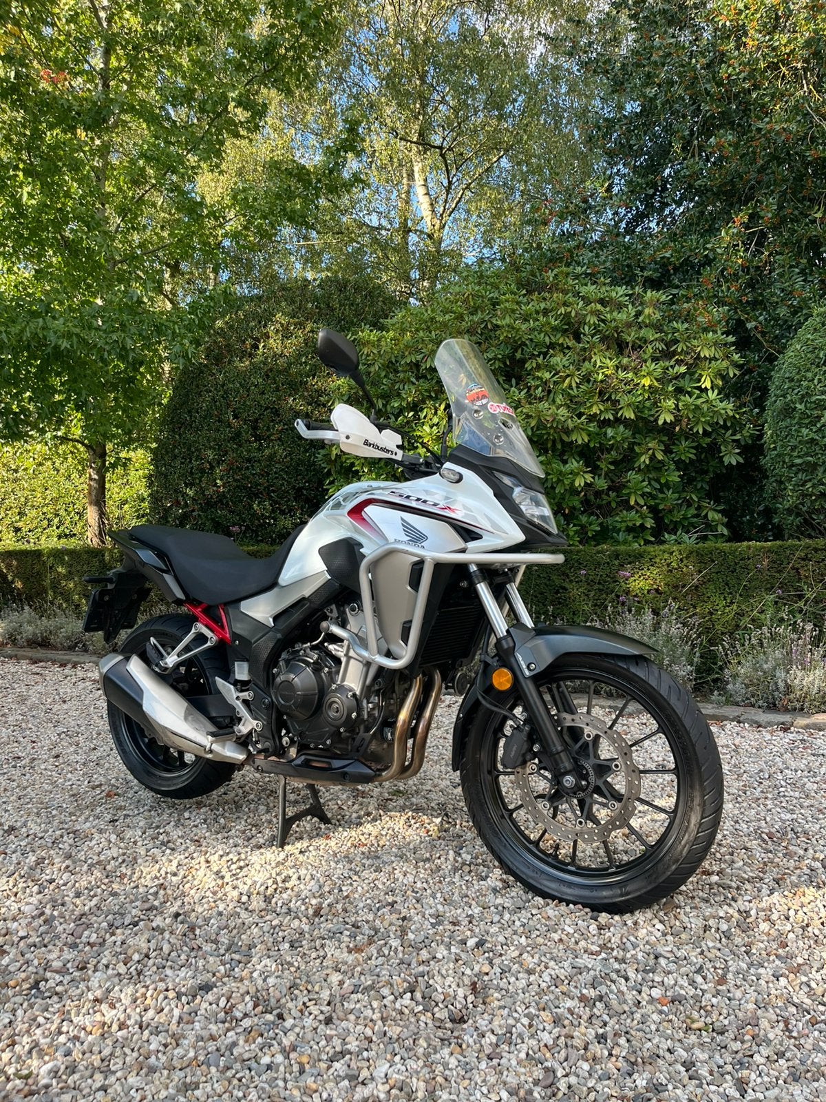 Honda CB500X bj 2021 met accessoires en verlagingskit, Motoren, 2 cilinders, Gebruikt, Particulier, Toermotor