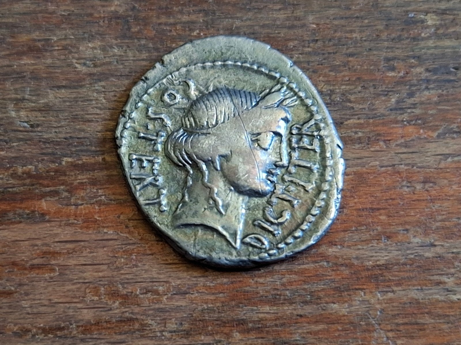 Julius Caesar denarius Munt - Ceres 46v.Chr. Noord-Africa, Verzenden, Overige landen, Losse munt, Zilver