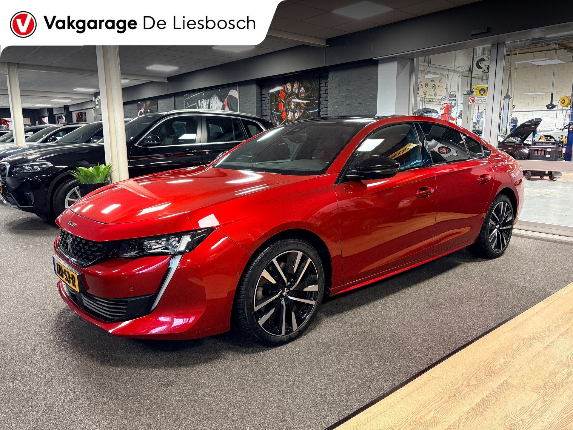 Peugeot 508 1.6 HYbrid GT 225pk Panorama-dak / Leder / Led /, Auto's, Gebruikt, Euro 6, 4 cilinders, 1695 kg