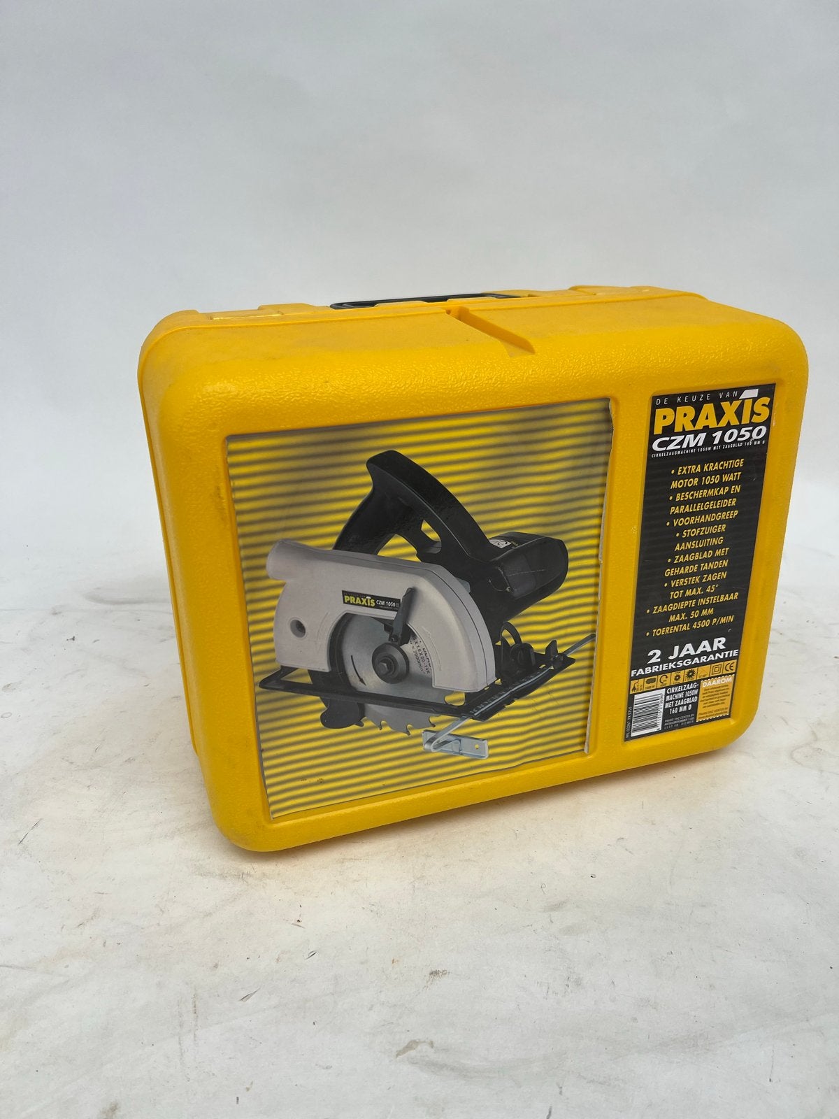Praxis CZM 1050 Cirkelzaag - 1050W, Max. 50mm zaagdiepte, Doe-het-zelf en Verbouw, Gebruikt, Cirkelzaag, 600 tot 1200 watt, Ophalen of Verzenden