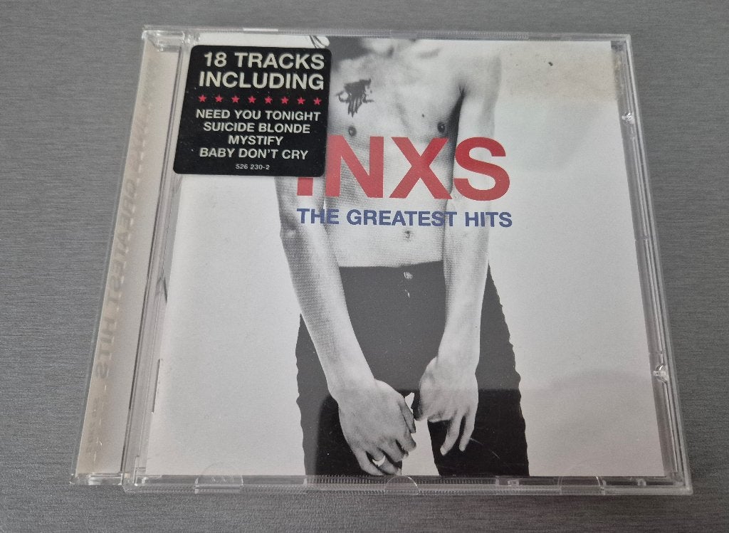 INXS - The Greatest Hits album, Ophalen of Verzenden, Gebruikt, Poprock, Inclusief doosje