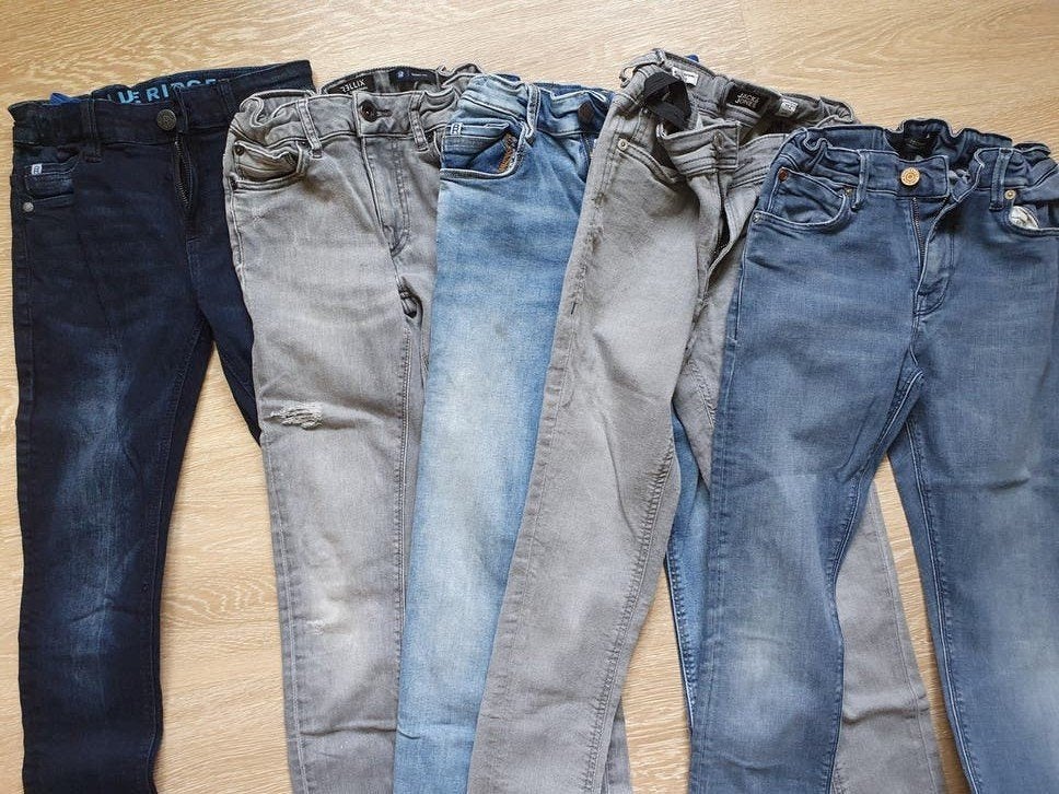 Pakket 5 jeans maat 152 - Blue Ridge, Jack&Jones etc, Ophalen of Verzenden, Zo goed als nieuw, Maat 152