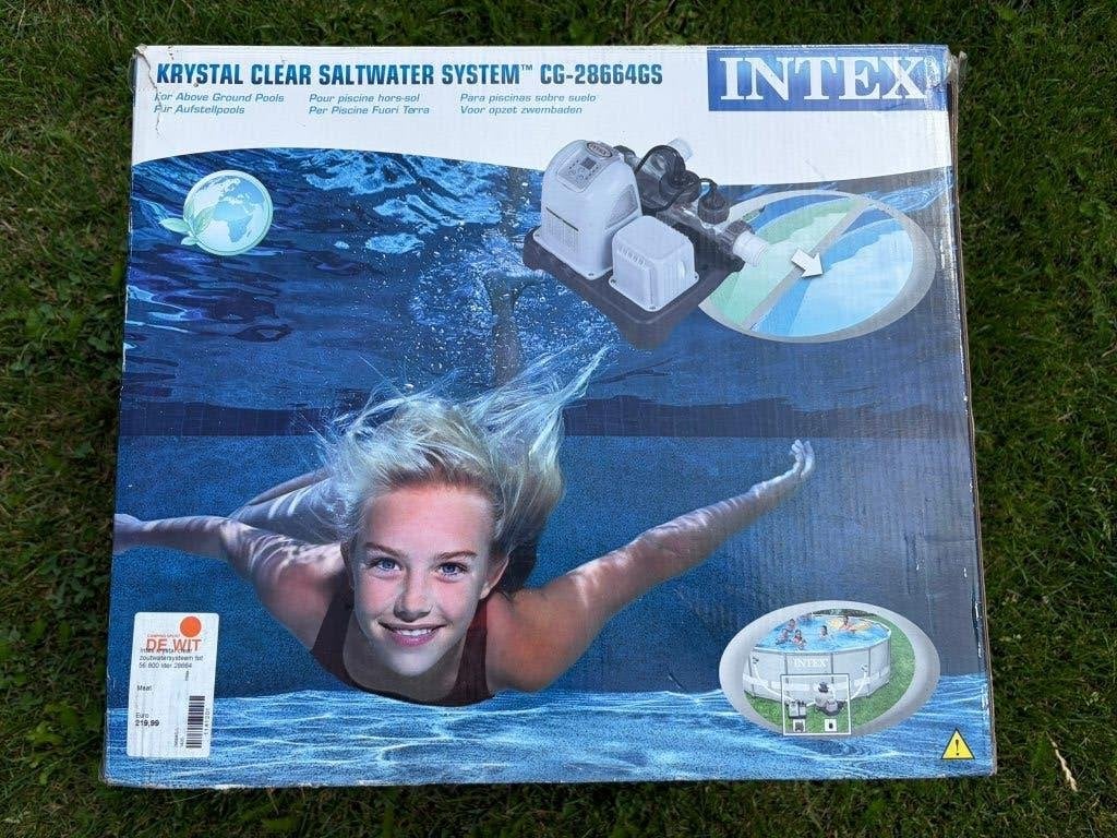 Intex zoutwatersysteem, Ophalen, Gebruikt, Reinigingsmiddel