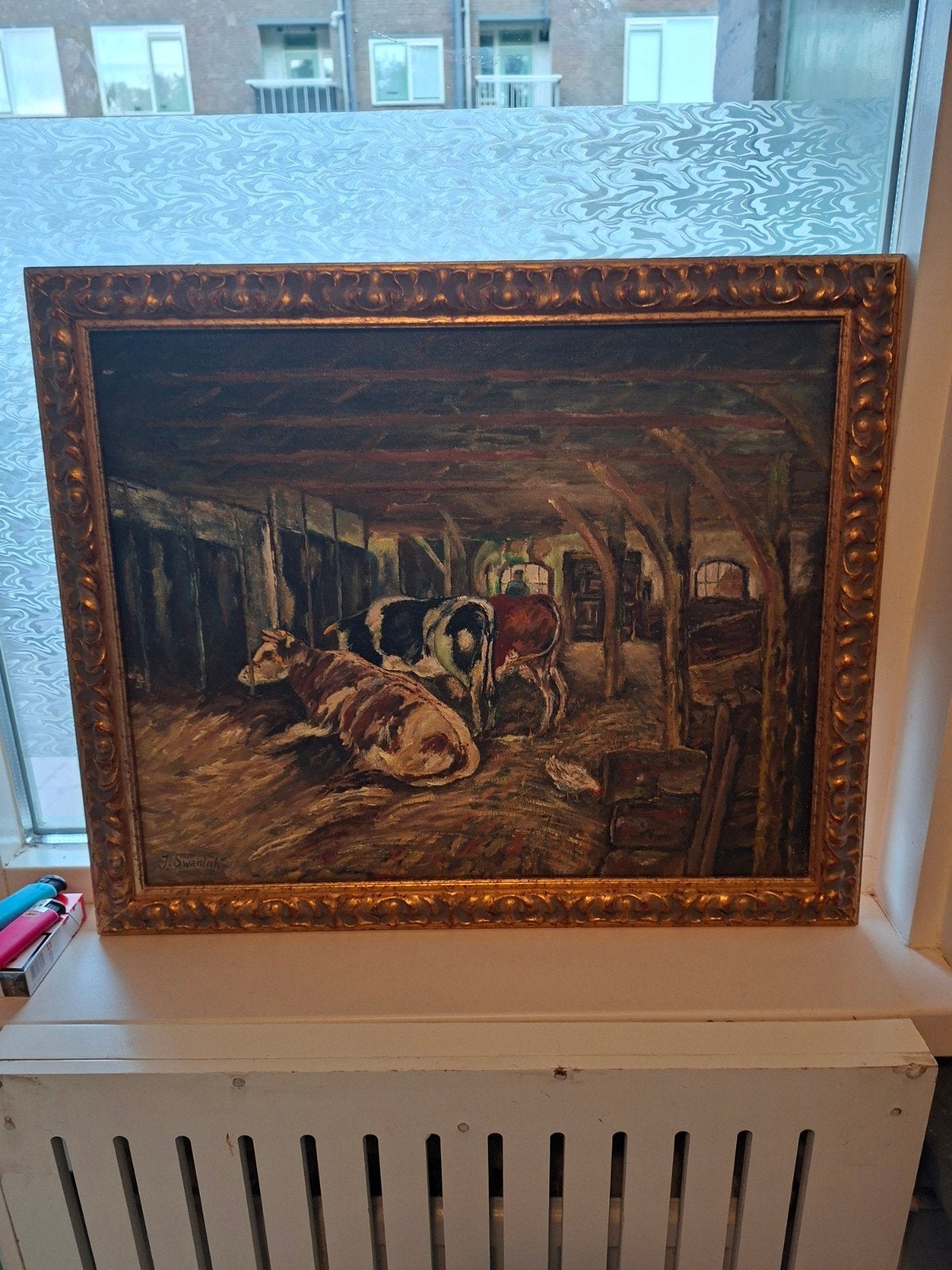 leuk schilderij, Antiek en Kunst, Ophalen of Verzenden