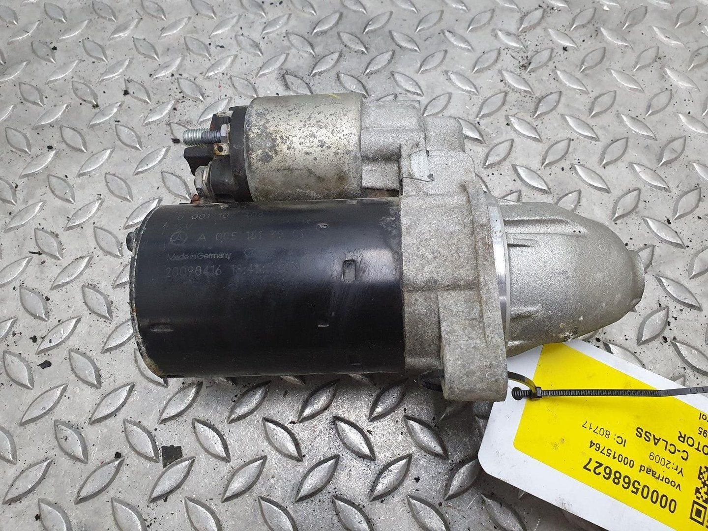 MERCEDES C-CLASS C180 KOMPRESSOR STARTMOTOR 0051513901 2009, Gebruikt, -, -, Ophalen of Verzenden