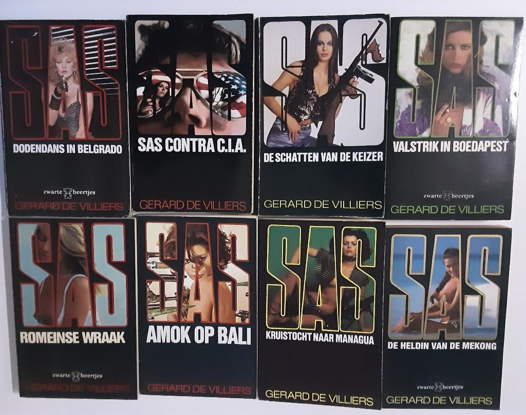 Boeken detective SAS -OSS 117 en Peter Cheyney, Boeken, Ophalen of Verzenden, Gelezen, Verschillende onderwerpen