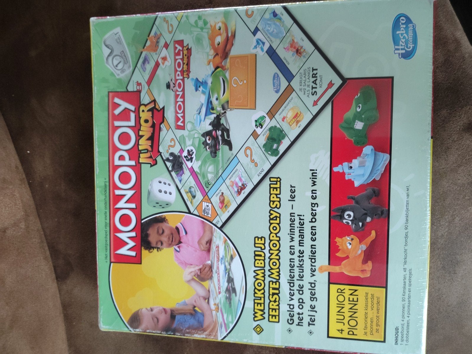Monopoly Junior - Het eerste Monopoly spel voor kinderen, Hobby en Vrije tijd, Drie of vier spelers, Ophalen of Verzenden, Zo goed als nieuw