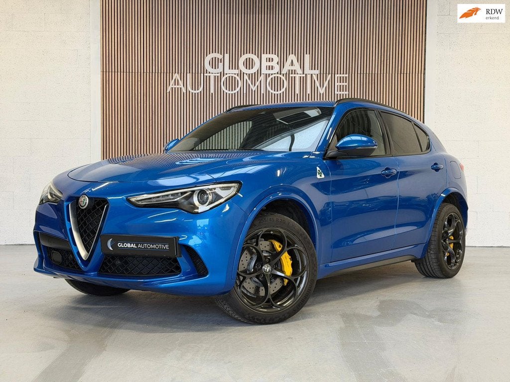 Alfa Romeo Stelvio 2.9 V6 AWD Quadrifoglio - 510 PK QV - MIS, Auto's, Alfa Romeo, Automaat, Gebruikt, 510 pk, Blauw
