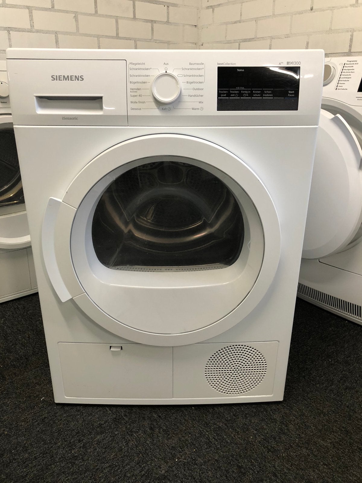 €325 A++ 8kg Warmtepomp droger Siemens iQ300 iSensoric, Witgoed en Apparatuur, Wasdrogers, Ophalen, Minder dan 85 cm, Overige typen