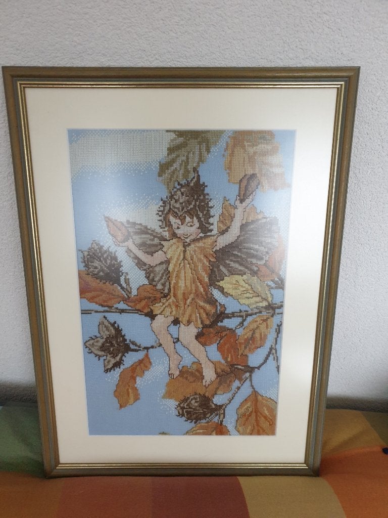 5 mooie geborduurde schilderijen, Huis en Inrichting, Ophalen, Zo goed als nieuw, Schilderij