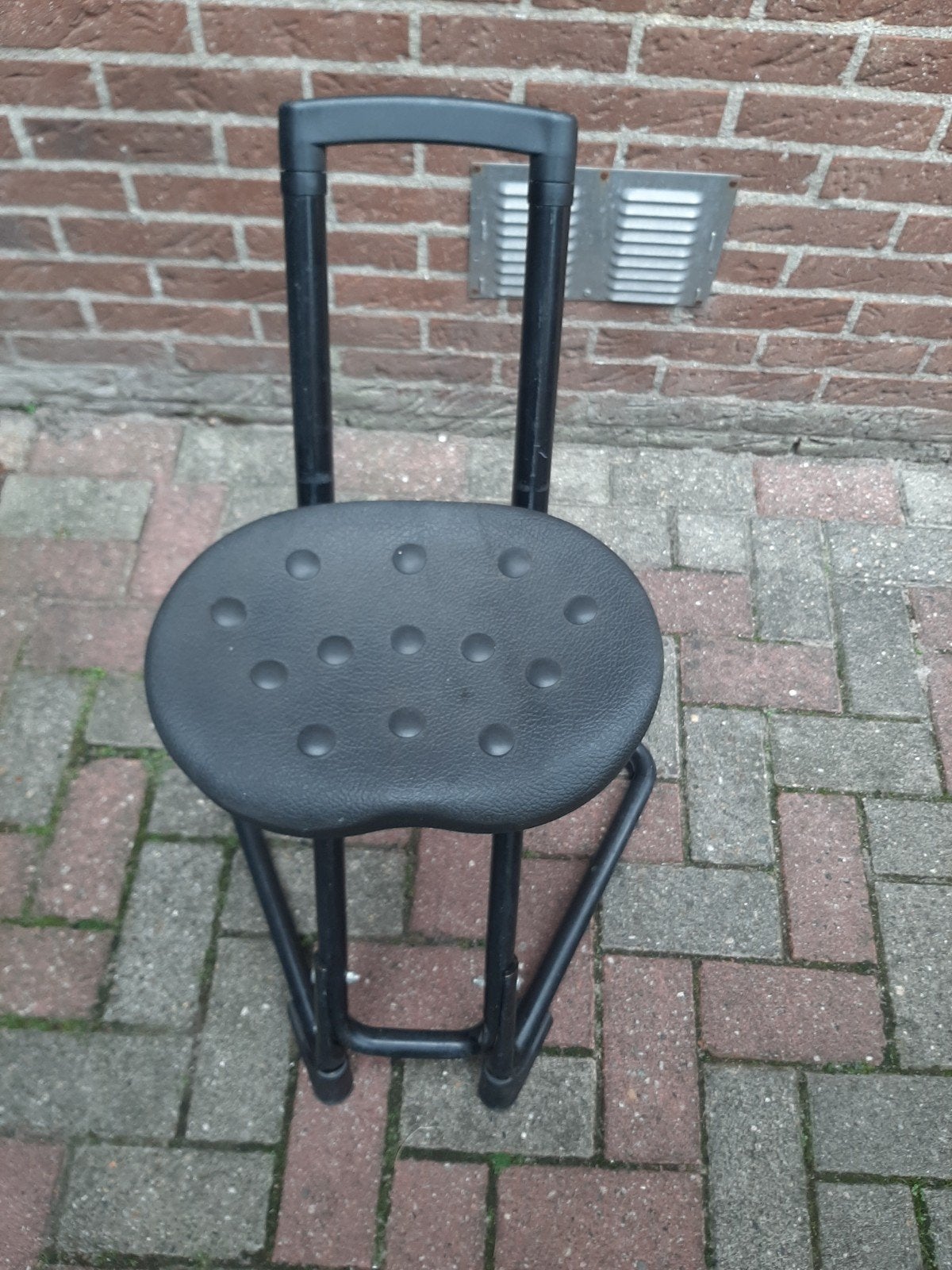 Verstelbare Zwarte Kruk/Stoel - Ideaal voor Muzikanten, Huis en Inrichting, Stoelen, Ophalen, Gebruikt, Zwart, Modern, Functioneel