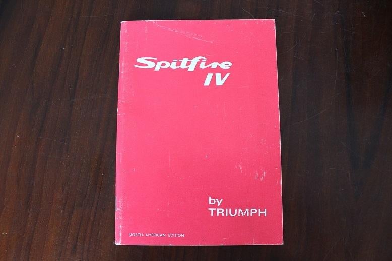Triumph Spitfire IV owner's handbook instructie beokje, Auto diversen, Handleidingen en Instructieboekjes, Ophalen of Verzenden