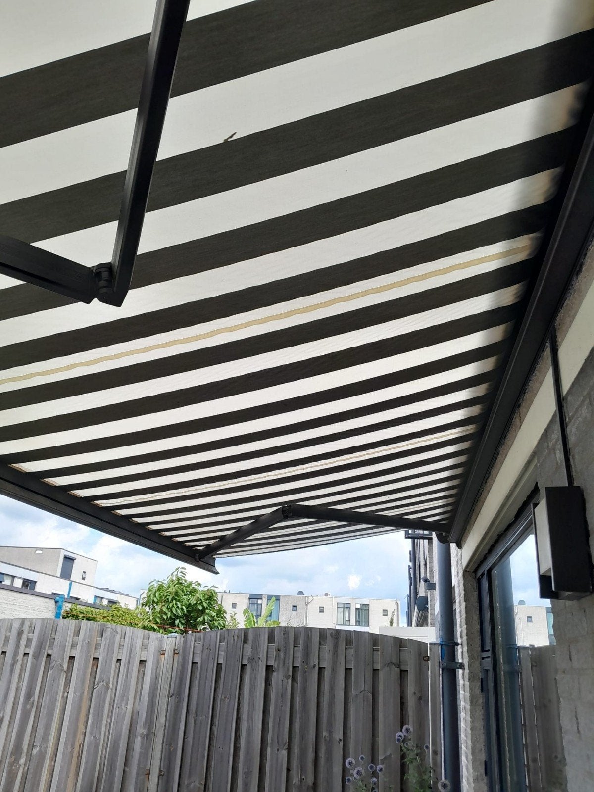 ZGAN knikarm zonnescherm, Tuin en Terras, Zonneschermen, Ophalen, 450 cm of meer, Elektrisch, Zo goed als nieuw