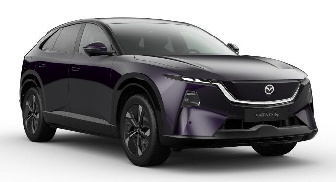 Mazda CX-6e Takumi Business Edition 78 kWh NAVI | 26 INCH IN, Auto's, Automaat, Dealer onderhouden, Achterwielaandrijving, Zwart