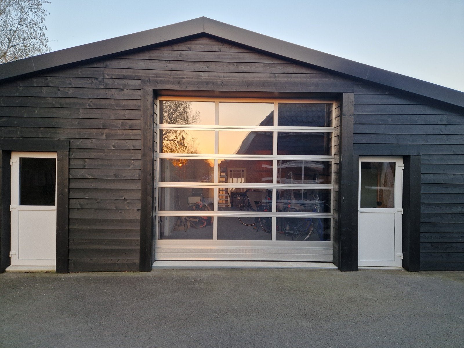 Elektrische Garagedeur - 355 × 298,4 cm - Nieuw, Ophalen, Metaal, 120 cm of meer, 215 cm of meer