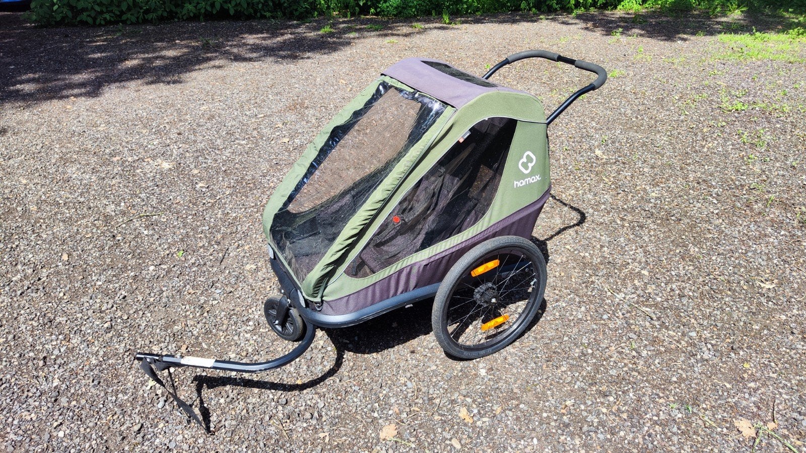 Hamax fietskar voor 2 kinderen / wandel wagen, Ophalen, Gebruikt, Opvouwbaar, Kinderkar