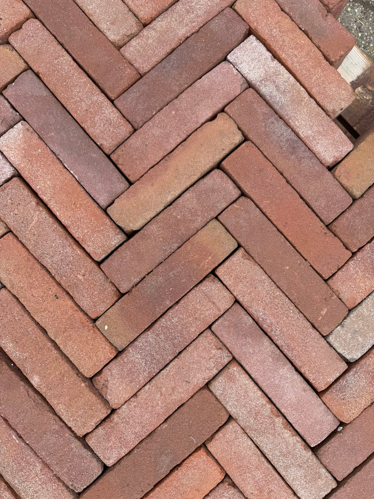 Gebakken waalformaat rood genuanceerd, Tuin en Terras, Overige materialen, Klinkers, Nieuw, Ophalen of Verzenden