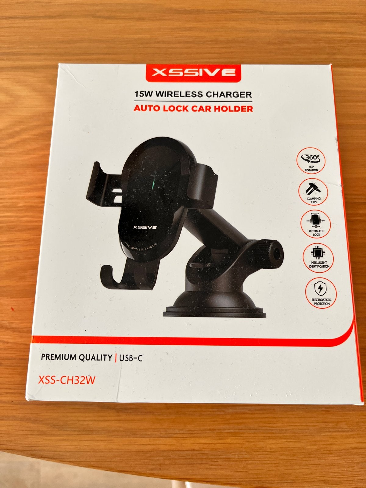 XSSIVE 15W Draadloze Oplader Auto Telefoonhouder, Ophalen of Verzenden, Nieuw