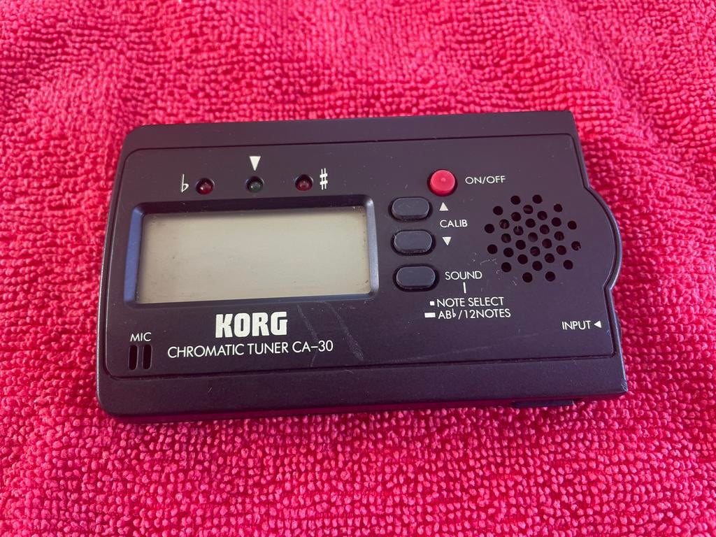 Korg Chromatic Tuner CA-30 - Nauwkeurig stemapparaat, Ophalen of Verzenden, Gebruikt, Elektrische gitaar