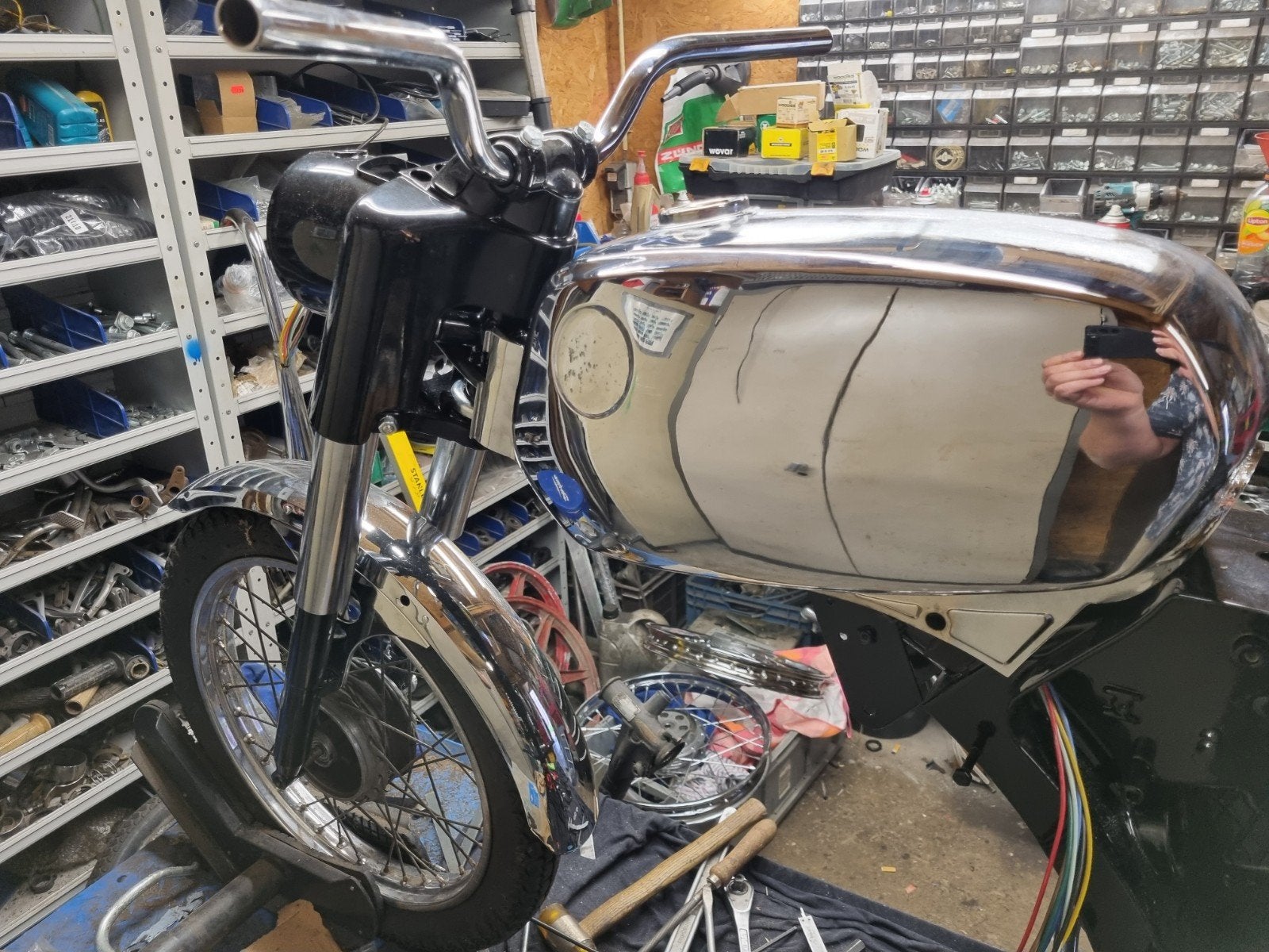 te koop nieuw verchroomde jubileum tank, Ophalen of Verzenden, Nieuw, Tank