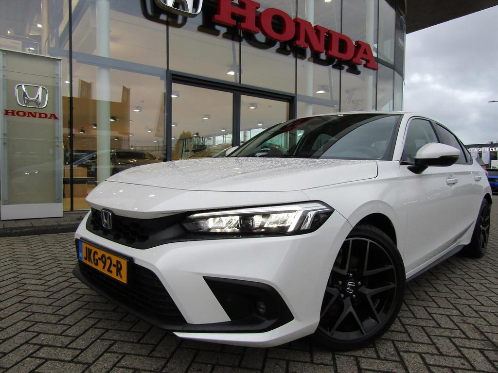 Honda Civic 2.0 HYBRID 184PK eCVT Advance, Auto's, Honda, Automaat, Gebruikt, Wit, 1433 kg