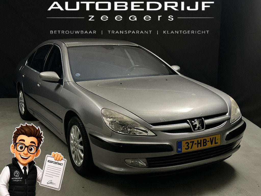Peugeot 607 2.2-16V *AC*Automaat* (bj 2001), 2230 cc, Automatische klimaatregeling, Bedrijf, Sedan