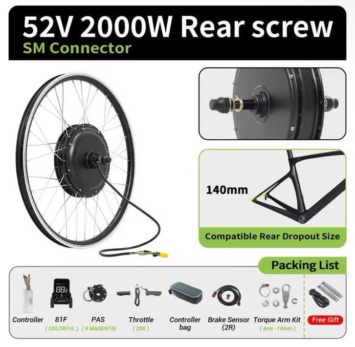 2000 watt kit 29 inch 25 ah, Ophalen, Zo goed als nieuw