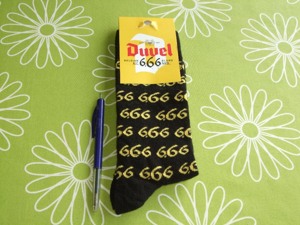 Nieuwe Duvel 6,66 sokken - Zwart (one size), Ophalen of Verzenden, Nieuw, Kleding, Duvel