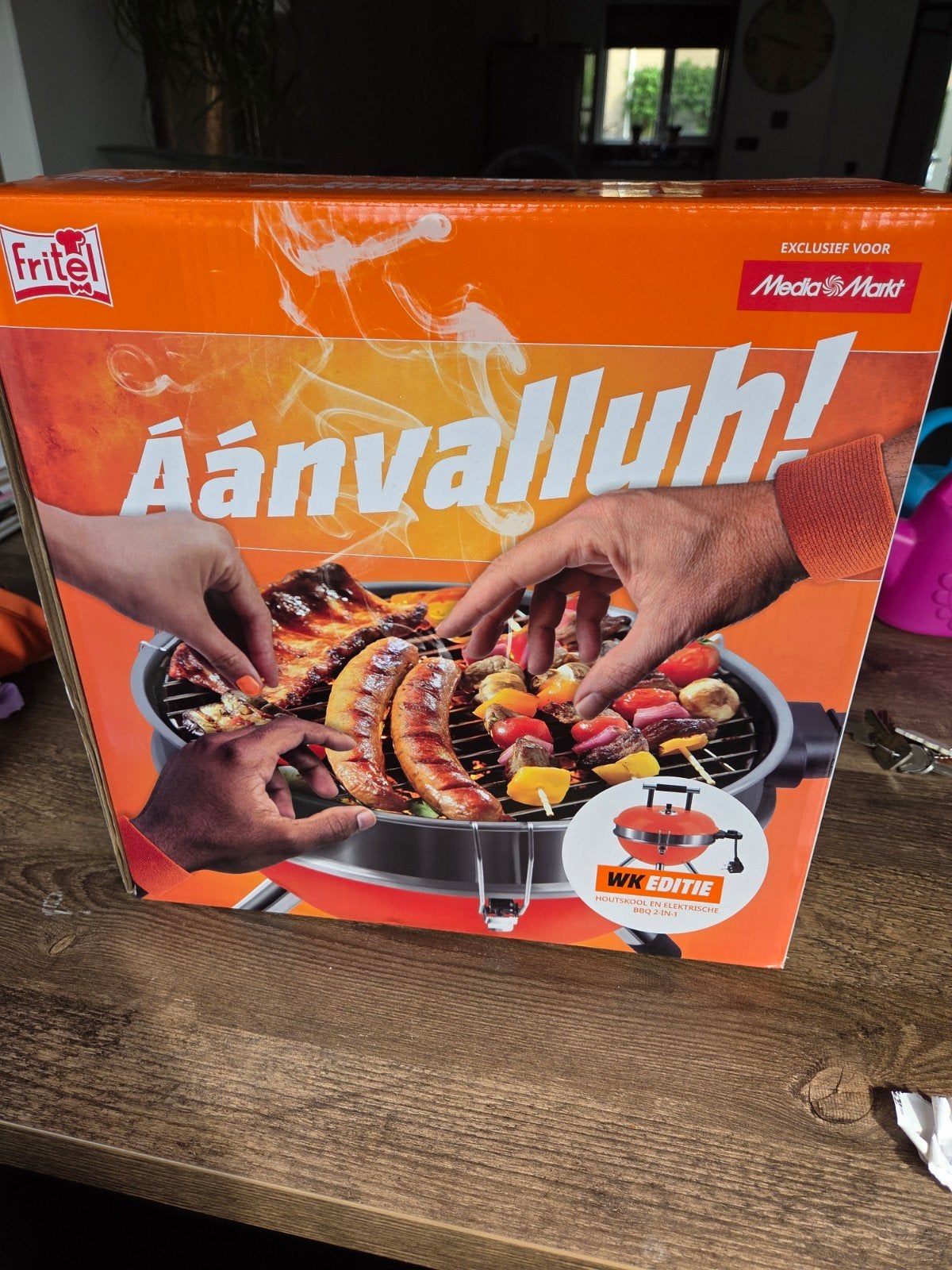 Fritel WK Editie Houtskool en Elektrische BBQ 2-in-1 Nieuw, Ophalen of Verzenden, Nieuw, Fritel