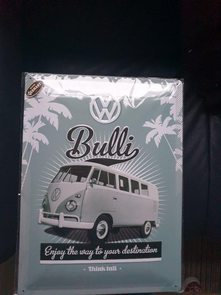 nostalgic art vw volkswagen bus t1 metaal, Ophalen of Verzenden, Nieuw