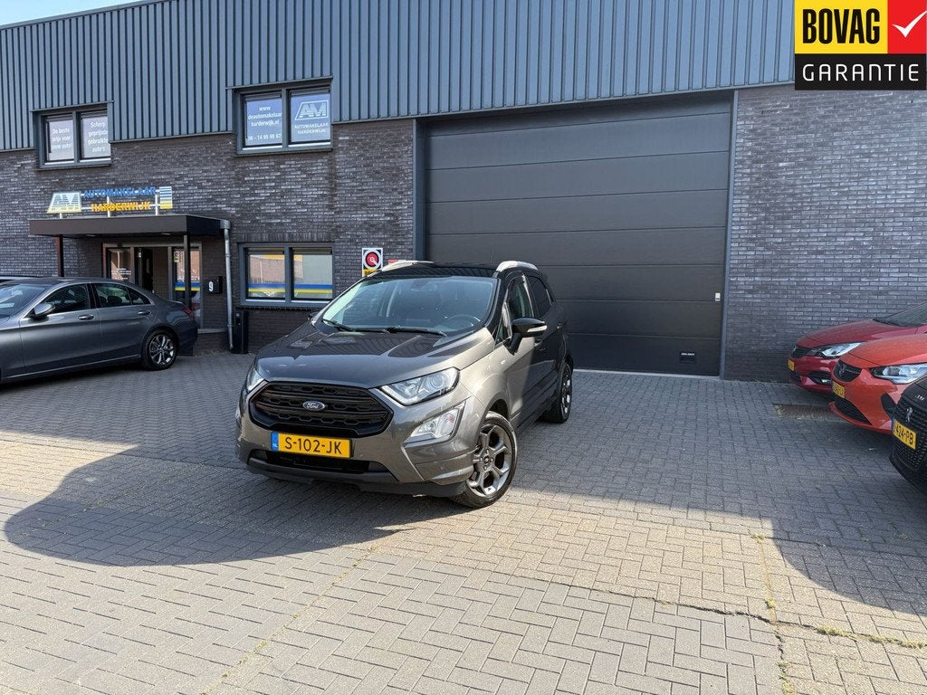 Ford EcoSport 1.0 EcoBoost ST-Line Black | 1E EIGENAAR | 12M, Voorwielaandrijving, Gebruikt, Ecosport, Leder en Stof