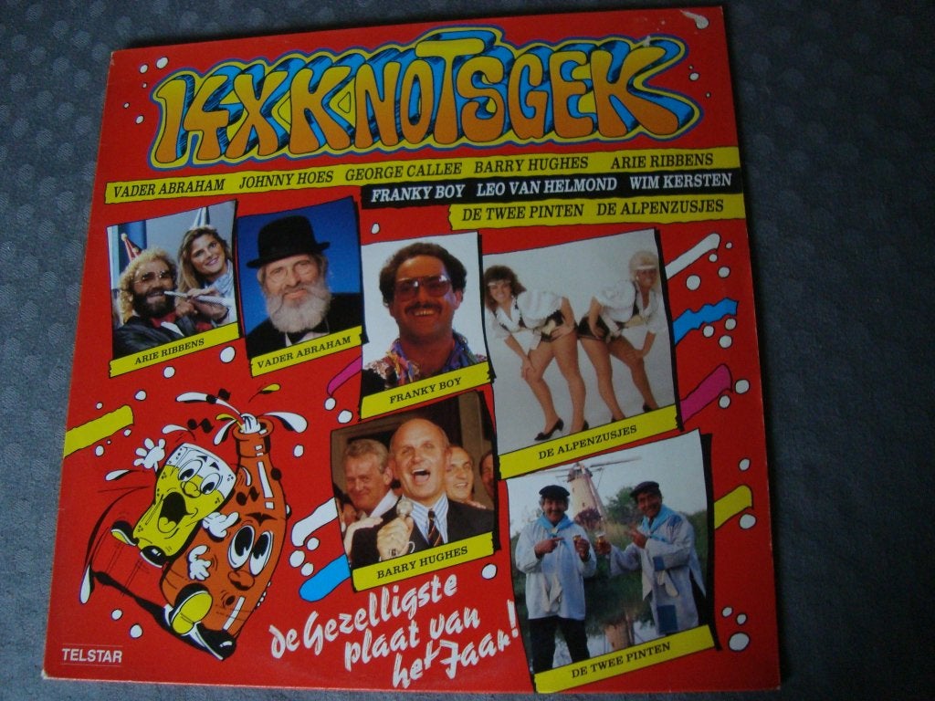 14 x knotsgek, Ophalen of Verzenden, Zo goed als nieuw, 12 inch, Levenslied of Smartlap