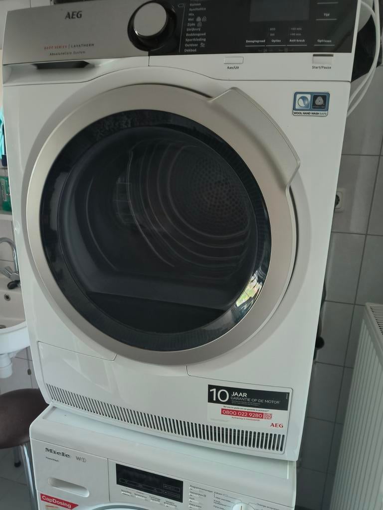 Wasdroger AEG warmte pomp, 6 tot 8 kg, Ophalen of Verzenden, Condens, 85 tot 90 cm