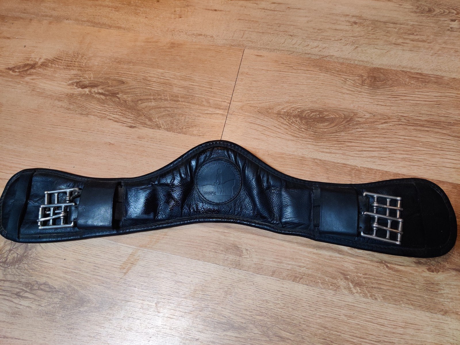 MSFC anatomische dressuursingel F2 leer 50 cm, Dieren en Toebehoren, Ophalen of Verzenden, Singel, Anatomisch gevormd, Dressuur