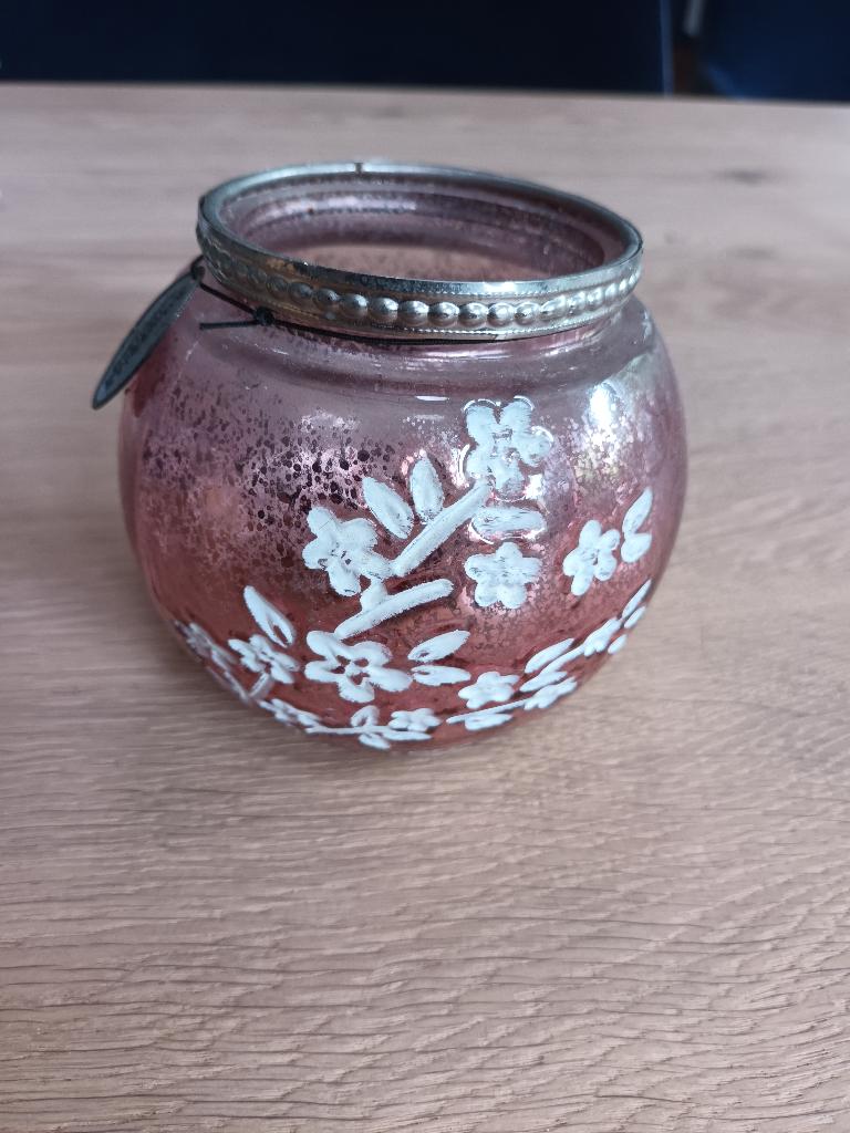 Riverdale votive light pink 9cm roze waxinelichthouder, Huis en Inrichting, Woonaccessoires | Kandelaars en Kaarsen, Ophalen of Verzenden